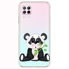 For Huawei P40 Lite Shockproof Painted Transparent TPU Protective Case(Bamboo Panda) - 1