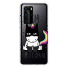 For Huawei P40 Pro Shockproof Painted Transparent TPU Protective Case(Batman) - 1