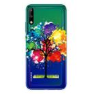 For Huawei Enjoy 10 Shockproof Painted Transparent TPU Protective Case(Oil Painting Tree) - 1