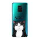 For Xiaomi Redmi Note 9S Shockproof Painted Transparent TPU Protective Case(No Cat) - 1