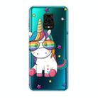 For Xiaomi Redmi Note 9S Shockproof Painted Transparent TPU Protective Case(Eye Unicorn) - 1