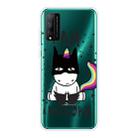 For Huawei Honor Play 4T Pro Shockproof Painted Transparent TPU Protective Case(Batman) - 1