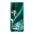 For Huawei Honor Play 4T Pro Shockproof Painted Transparent TPU Protective Case(Mermaid) - 1