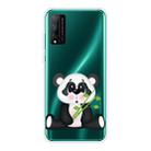 For Huawei Honor Play 4T Pro Shockproof Painted Transparent TPU Protective Case(Bamboo Panda) - 1