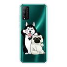 For Huawei Honor Play 4T Pro Shockproof Painted Transparent TPU Protective Case(Selfie Dog) - 1