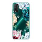 For Huawei Honor Play 4T Pro Shockproof Painted Transparent TPU Protective Case(Gem Flower) - 1