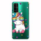 For Huawei Honor 30 Shockproof Painted Transparent TPU Protective Case(Eye Unicorn) - 1