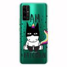 For Huawei Honor 30S Shockproof Painted Transparent TPU Protective Case(Batman) - 1