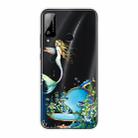 For Huawei Honor Play 4T Shockproof Painted Transparent TPU Protective Case(Mermaid) - 1