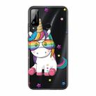 For Huawei Honor Play 4T Shockproof Painted Transparent TPU Protective Case(Eye Unicorn) - 1