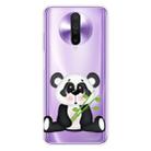 For Xiaomi Redmi K30 Shockproof Painted Transparent TPU Protective Case(Bamboo Panda) - 1