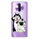 For Xiaomi Redmi K30 Shockproof Painted Transparent TPU Protective Case(Selfie Dog) - 1