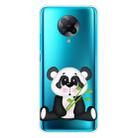 For Xiaomi Redmi K30 Pro Shockproof Painted Transparent TPU Protective Case(Bamboo Panda) - 1