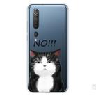 For Xiaomi Mi 10 5G Shockproof Painted Transparent TPU Protective Case(No Cat) - 1