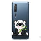 For Xiaomi Mi 10 5G Shockproof Painted Transparent TPU Protective Case(Bamboo Panda) - 1