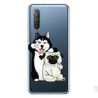 For Xiaomi Mi 10 5G Shockproof Painted Transparent TPU Protective Case(Selfie Dog) - 1