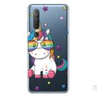 For Xiaomi Mi 10 5G Shockproof Painted Transparent TPU Protective Case(Eye Unicorn) - 1