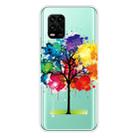 For Xiaomi Mi 10 Lite 5G Shockproof Painted Transparent TPU Protective Case(Oil Painting Tree) - 1