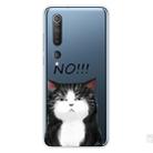 For Xiaomi Mi 10 Pro 5G Shockproof Painted Transparent TPU Protective Case(No Cat) - 1