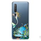 For Xiaomi Mi 10 Pro 5G Shockproof Painted Transparent TPU Protective Case(Mermaid) - 1