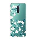 For OnePlus 8 Shockproof Painted Transparent TPU Protective Case(Magnolia Flower) - 1
