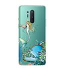 For OnePlus 8 Pro Shockproof Painted Transparent TPU Protective Case(Mermaid) - 1