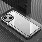 For iPhone 14 / 13 Steel Armour Series Metal + PC Phone Case(Silver) - 1