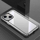 For iPhone 14 Plus Steel Armour Series Metal + PC Phone Case(Silver) - 1