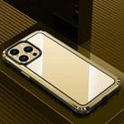 For iPhone 14 Pro Steel Armour Series Metal + PC Phone Case(Gold) - 1