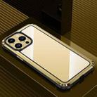 For iPhone 14 Pro Max Steel Armour Series Metal + PC Phone Case(Gold) - 1