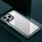 For iPhone 13 Pro Steel Armour Series Metal + PC Phone Case(Green) - 1