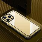 For iPhone 13 Pro Steel Armour Series Metal + PC Phone Case(Gold) - 1