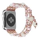 For Apple Watch 5 & 4 40mm / 3 & 2 & 1 38mm Luminous Agate Watch Band(Rose Gold) - 1