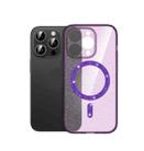 For iPhone 14 Pro Max Magsafe Glitter Shockproof Phone Case(Purple) - 1