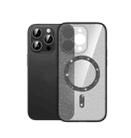 For iPhone 12 Pro Magsafe Glitter Shockproof Phone Case(Black) - 1