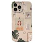 For iPhone 14 Pro Max 2 in 1 Detachable Painted Pattern Phone Case(Decoration Illustration) - 1