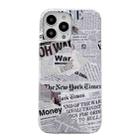 For iPhone 14 Pro Max 2 in 1 Detachable Painted Pattern Phone Case(Newspapers) - 1