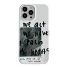 For iPhone 14 Pro 2 in 1 Detachable Painted Pattern Phone Case(English Illustration) - 1