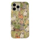 For iPhone 13 Pro 2 in 1 Detachable Painted Pattern Phone Case(Grazing Rabbit) - 1