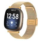 For Fitbit Versa 4 / Sense 2 Milan Buckle Metal Watch Band(Gold) - 1