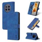 For Huawei Mate 50 Pro AZNS Skin Feel Calf Texture Flip Leather Phone Case(Blue) - 1
