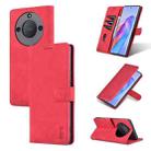 For Honor X40 AZNS Skin Feel Calf Texture Flip Leather Phone Case(Red) - 1