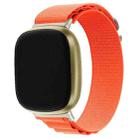 For Fitbit Versa 3 / Sense Universal Loop Nylon Watch Band(Orange) - 1