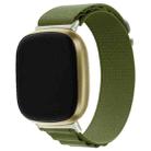 For Fitbit Versa 3 / Sense Universal Loop Nylon Watch Band(Green) - 1