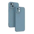 For iPhone 14 Wheat Straw Degradable Phone Case(Blue) - 1