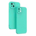 For iPhone 14 Wheat Straw Degradable Phone Case(Green) - 1