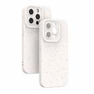 For iPhone 14 Pro Max Wheat Straw Degradable Phone Case(White) - 1