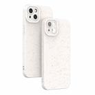 For iPhone 13 Wheat Straw Degradable Phone Case(White) - 1