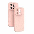 For iPhone 11 Pro Max Wheat Straw Degradable Phone Case(Pink) - 1
