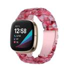For Fitbit Versa 3 / Sense Universal Resin Watch Band(Peach Red) - 1